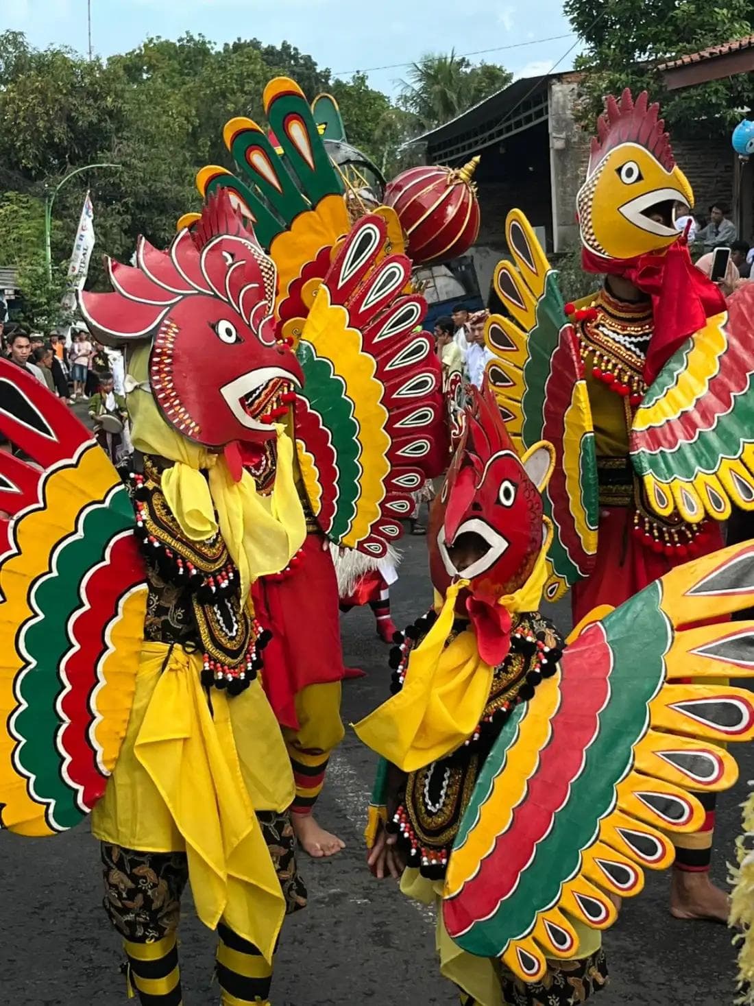 Colorful traditional festival costumes