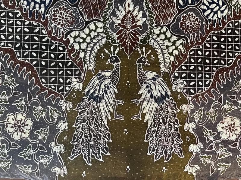 Traditional batik with bird motif